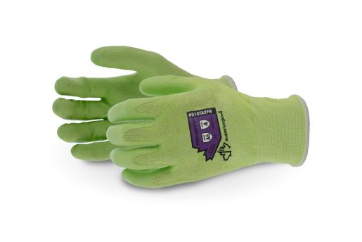 #S13CXGRFN - Superior Glove® TenActiv™ 18-Gauge Hi-Viz A6 Cut-Resistant Glove with Foam Nitrile Palms